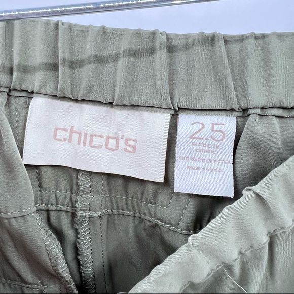 Chico’s Silky Pants with Drawstrings at Ankle sz 2.5 | 14 | L {dd} - Picture 6 of 7